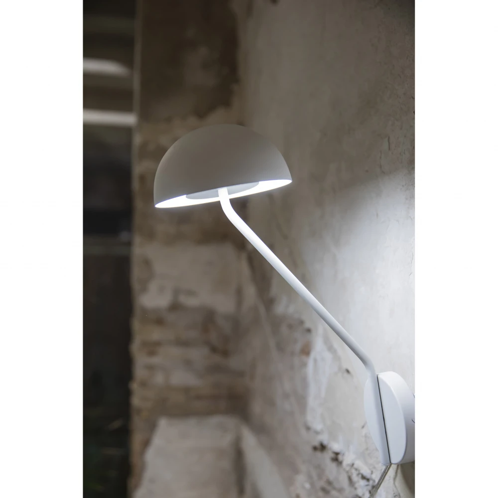 PURE LED Μαύρο και υπόλευκο φωτιστικό τοίχου FARO