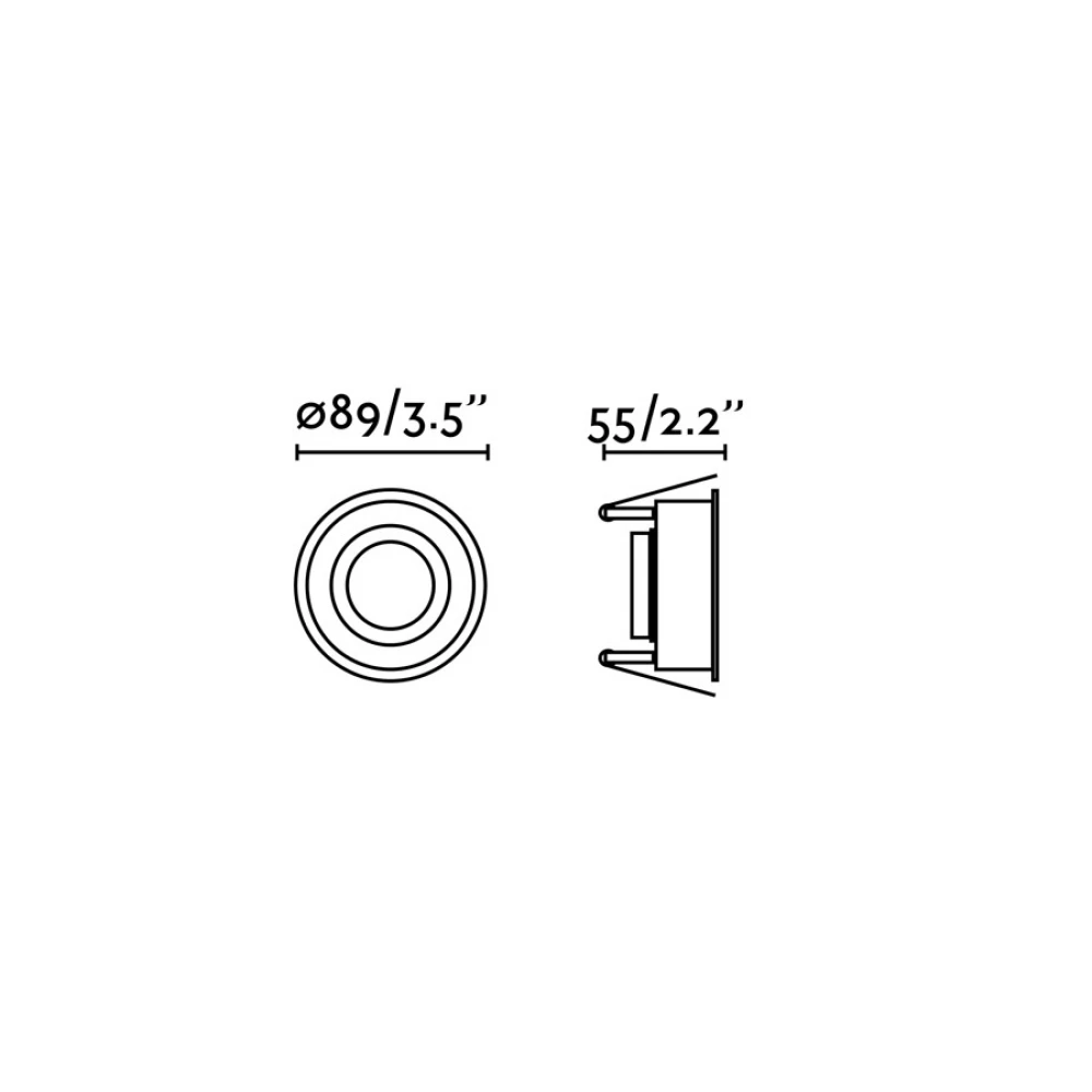 HYDE Λευκό Φωτιστικό Εσοχής FARO