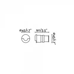 KANE-1 LED Nickel downlight FARO