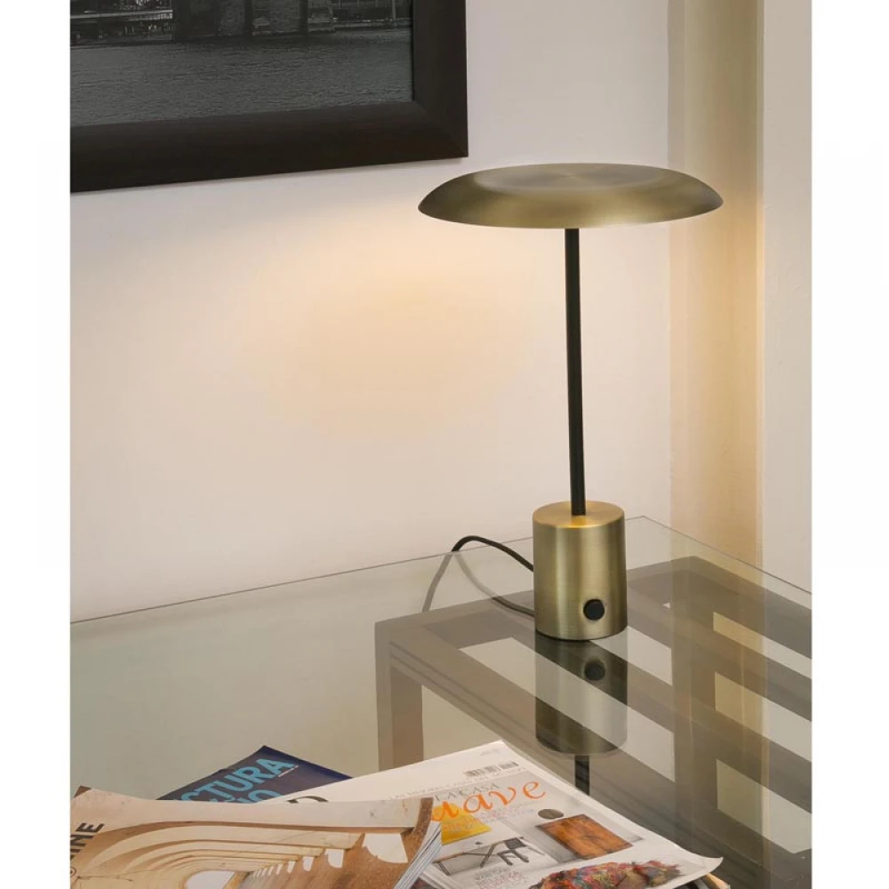 LED Μεταλλικό Πορτατίφ 12W Σε Χρυσό Χρώμα HOSHI FARO