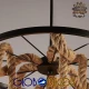 Vintage Φωτιστικό Οροφής Velo ROPE 6XE27 Globostar