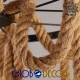 Vintage Φωτιστικό Οροφής Velo ROPE 6XE27 Globostar