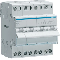 Διακόπτης Ράγας 4P 40A 250V Hager