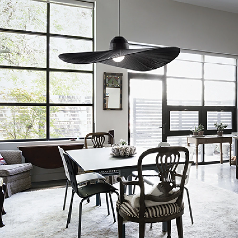 Μεταλλικό Φωτιστικό Οροφής Σε Σχήμα Καπέλου Σε Ιβουάρ Χρώμα 1xE27 MADAME SP1 IDEAL LUX