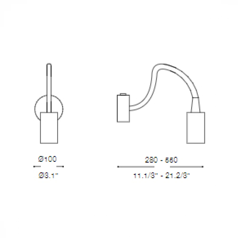 LED Μεταλλικό Φωτιστικό 3W Με Ρυθμιζόμενο Βραχίωνα Σε Λευκό Χρώμα FOCUS IDEAL LUX 