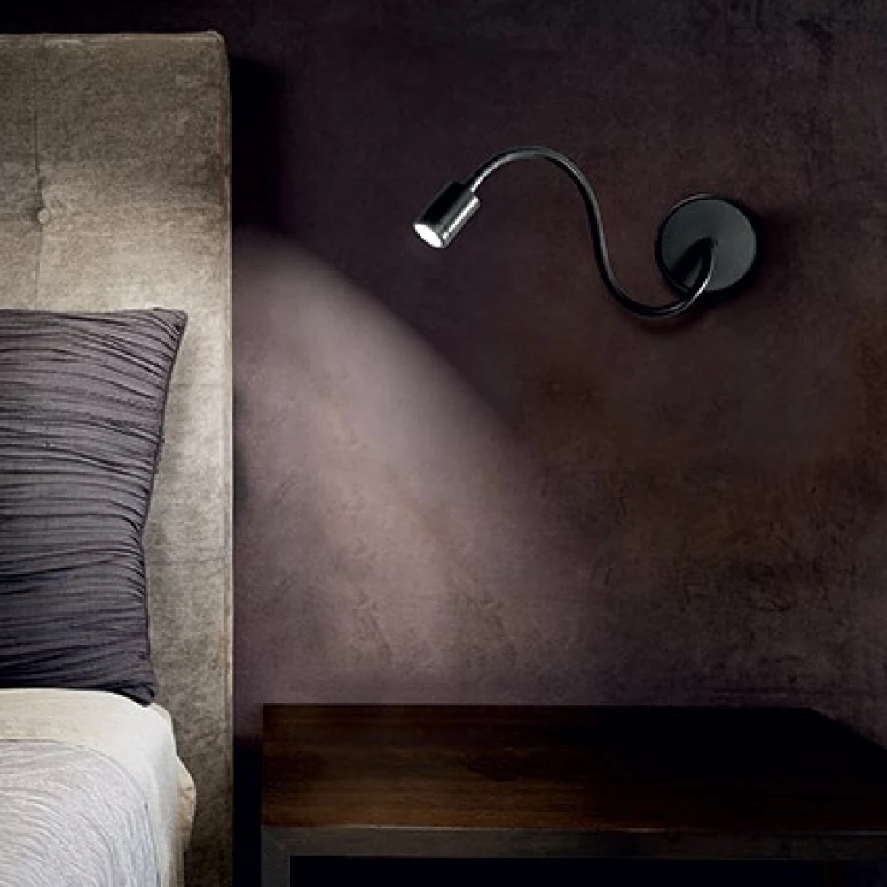 LED Μεταλλικό Φωτιστικό 3W Με Ρυθμιζόμενο Βραχίωνα Σε Λευκό Χρώμα FOCUS IDEAL LUX 