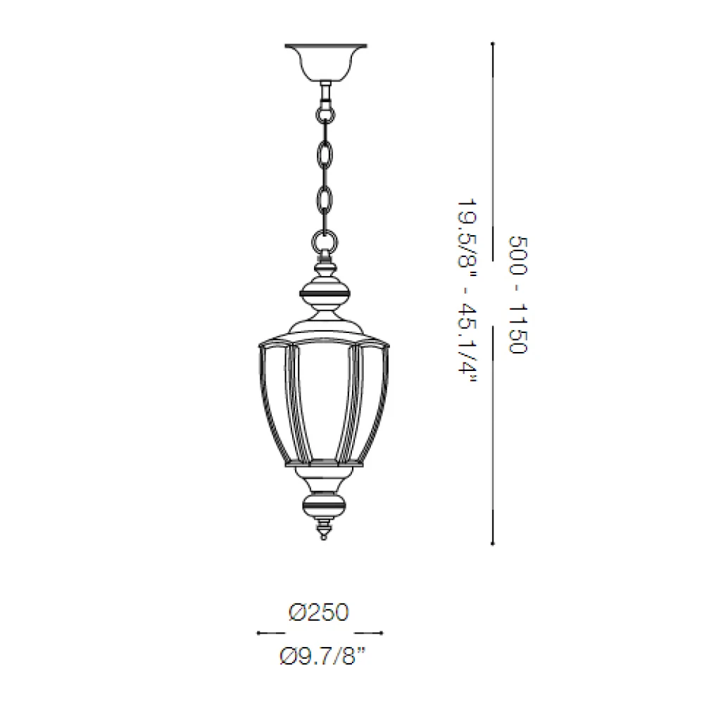 Μεταλλικό Κρεμαστό Φωτιστικό Με Διαχύτη Από Μέταλλο Και Γυαλί Σε Χρώμα Χρωμίου Ø250 1xE27 NORMA IDEAL LUX