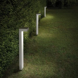 LED Φωτιστικό Κολωνάκι Από Χυτό Αλουμίνιο Με Διαχύτη Γυαλί Σε Διάφορα Χρώματα 15W 2XG9 H:800 SIRIO IDEAL LUX