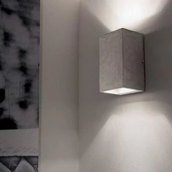 Επιτοίχιο Φωτιστικό Από Τσιμέντο 15W 10x19x10 Kool IDEAL LUX