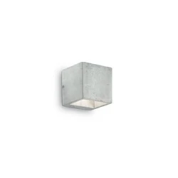 Επιτοίχιο Φωτιστικό Από Τσιμέντο 15W 10x10x10 Kool IDEAL LUX