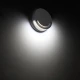 LED Επίτοιχο Φωτιστικό Από Χυτό Αλουμίνιο 9W Σε Γκρι Με PC Διαχύτη IP44 SANDWY LUTEC 1882GR