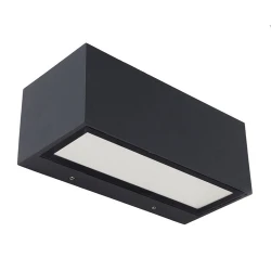 LED Επίτοιχο Φωτιστικό Από Χυτό Αλουμίνιο 11W Με Σφυρήλατο Γυαλί Διαχύτη IP54 GEMINI LUTEC