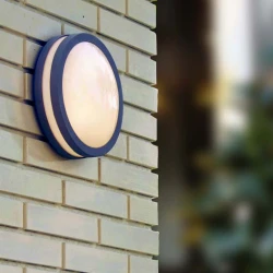 Φωτιστικό Οροφής Από Χυτό Αλουμίνιο Με Opal PC Διαχύτη Ø260 IP54 TITAN LUTEC