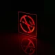 Φωτιστικό LED Σήμανσης Αλουμινίου NO Smoking GLOBO STAR