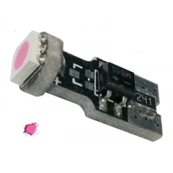 Λαμπτήρας T10 Can Bus με 1 SMD 5050 Φούξια