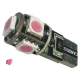 Λαμπτήρας T10 Can Bus με 5 SMD 5050 Φούξια