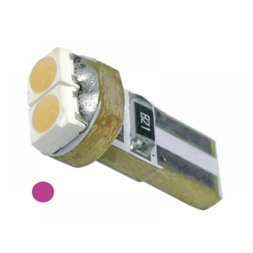 Λαμπτήρας Τ5 με 2 SMD 1210 Φούξια