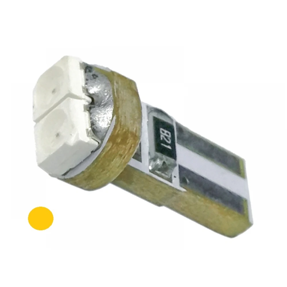 Λαμπτήρας Τ5 με 2 SMD 1210 Πορτοκαλί