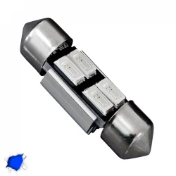 Σωληνωτός LED 31mm Can Bus Με 4 SMD 5630 Μπλε GLOBO STAR