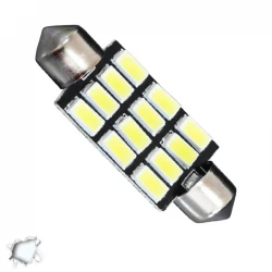 Σωληνωτός LED PCB 42mm με 12 SMD 5630 Samsung Chip Λευκό 6000k GLOBO STAR