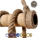 Vintage Φωτιστικό Οροφής Lilo από Bamboo ROPE 3XE27 Globostar