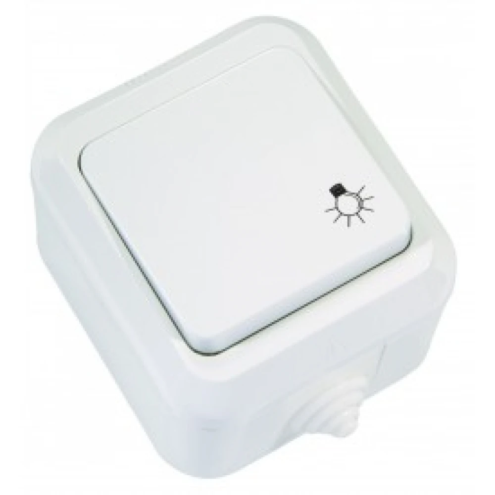 Εξωτερικό Μπουτόν Επιφανείας Σε Λευκό 240V/10W IP44 Makel