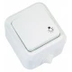 Εξωτερικό Μπουτόν Επιφανείας Σε Λευκό 240V/10W IP44 Makel