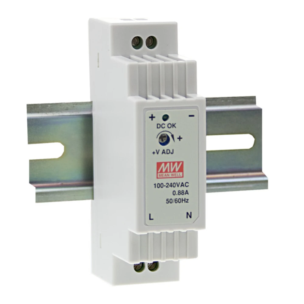15W Τροφοδοτικό Ράγας 24V 0.63A MeanWell