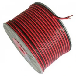 Καλώδιο Ηχείων 2x0.50mm Κόκκινο-Μαύρο Χαλκός OD4 HAI TOP ELECTRONIC