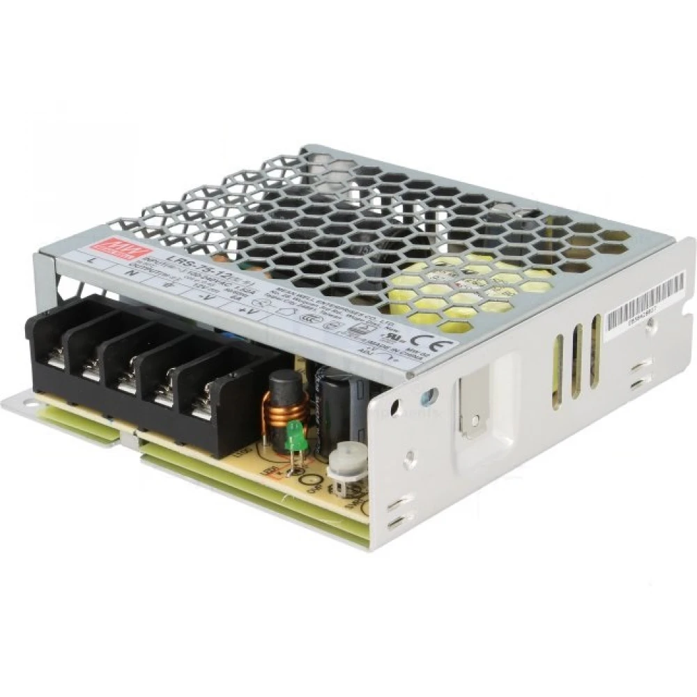 72W Τροφοδοτικό LED Power Supply 12V 6A Metal MeanWell