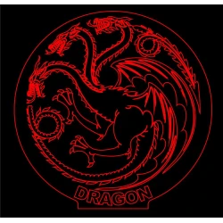 LED Φωτιστικό Χαραγμένο Plexiglass Με Σχέδιο Game of Thrones Με Διακόπτη ON/OFF AlphaLed LED Φωτιστικό Χαραγμένο Plexiglass Με Σχέδιο Game of Thrones Με Διακόπτη ON/OFF AlphaLed