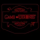 LED Φωτιστικό Χαραγμένο Plexiglass Με Σχέδιο Game Of Thrones Με Διακόπτη ON/OFF Plexi
