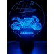 LED Φωτιστικό Χαραγμένο Plexiglass Με Σχέδιο MotoGP Με Διακόπτη ON/OFF AlphaLed