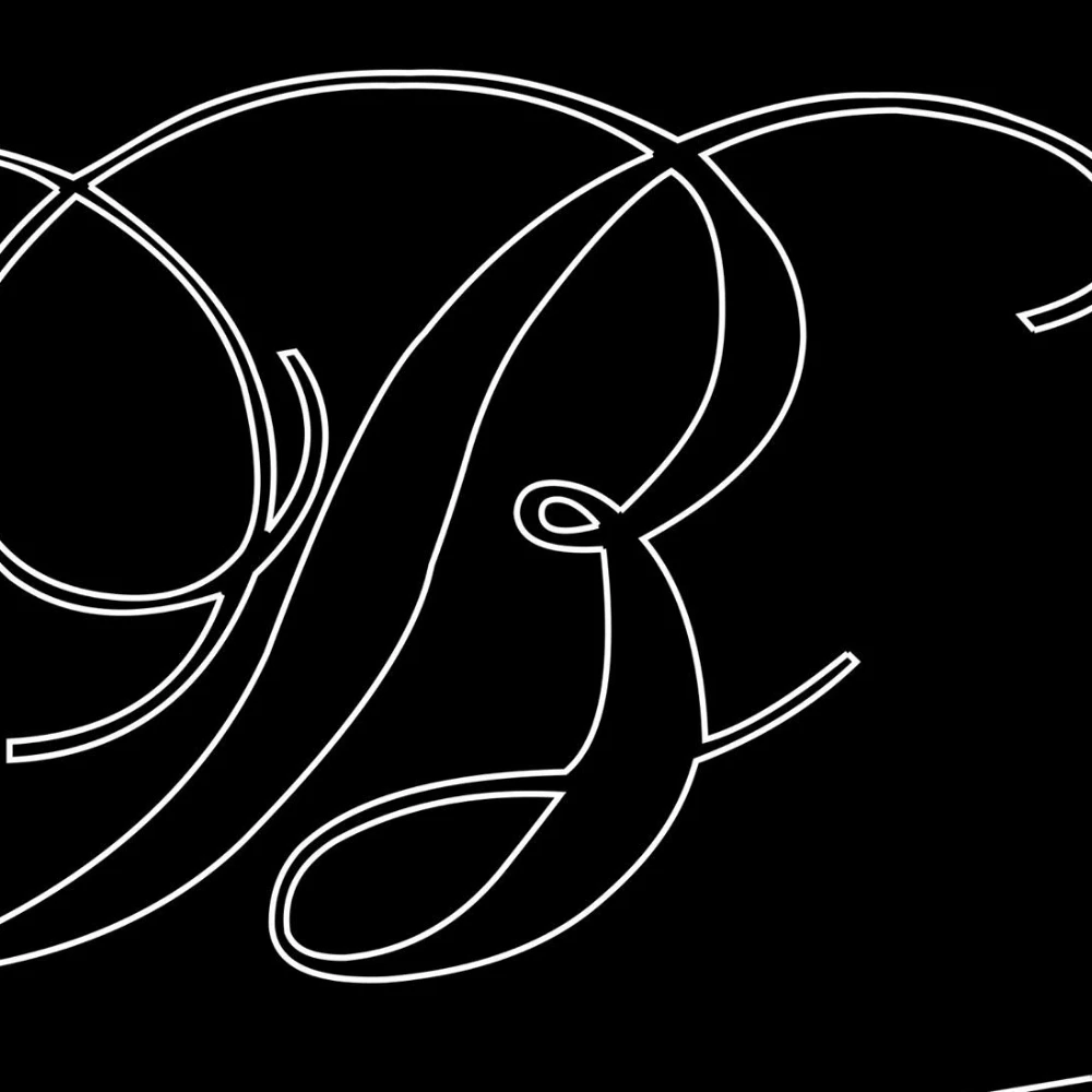 LED Φωτιστικό Χαραγμένο Plexiglass Με Σχέδιο Αρχικό Γράμμα -B- Με Διακόπτη ON/OFF Plexi