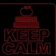 LED Φωτιστικό Χαραγμένο Plexiglass Με Σχέδιο Keep Calm And Teach On Με Διακόπτη ON/OFF Plexi