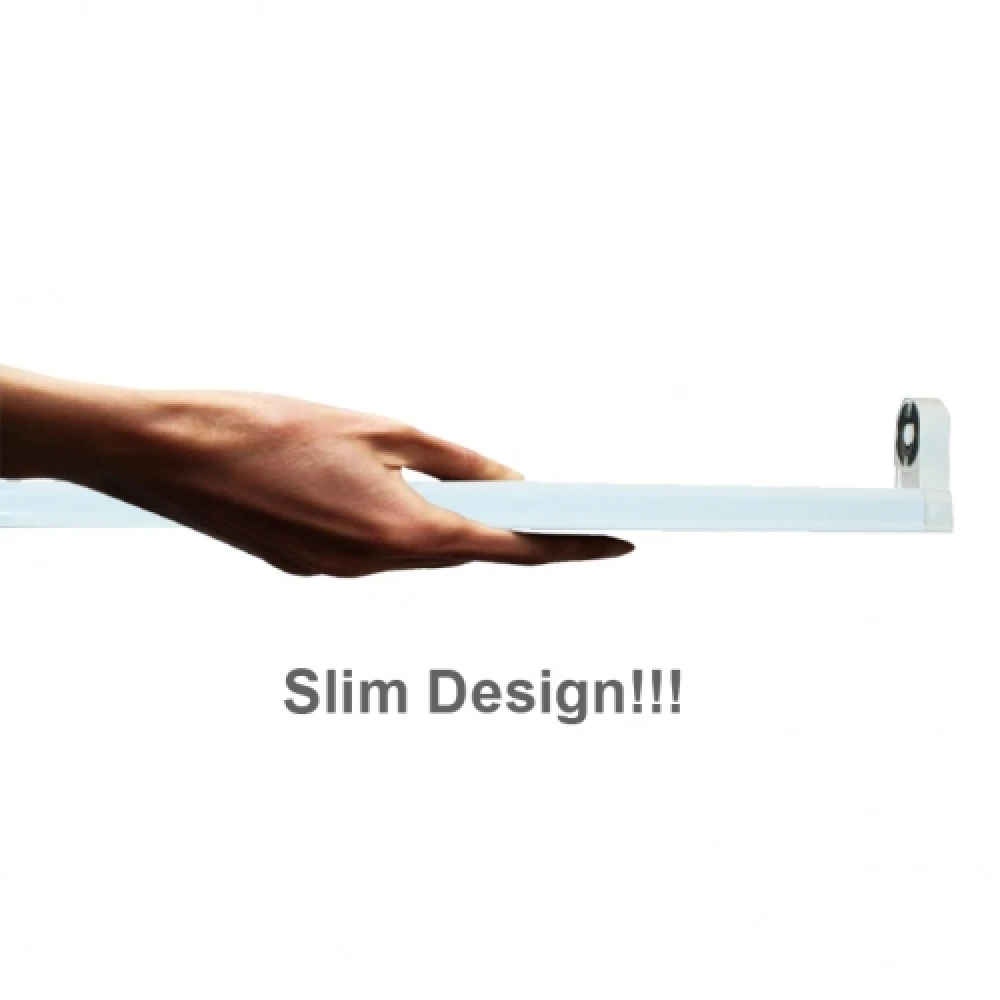 Σκαφάκι Slim 2 Θέσεων Για LED T8 90CM ACA