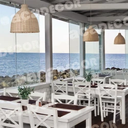 Κρεμαστό Φωτιστικό Από Καλάμι Και Μέταλλο Σε Μπεζ Χρώμα Ø340 1xE27 ACA