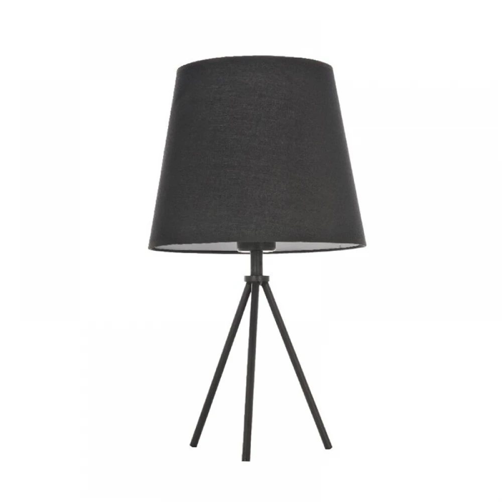 Φωτιστικό Επιτραπέζιο Μεταλλικό Με Υφασμάτινο Καπέλο Σε Δύο Χρώματα ACA