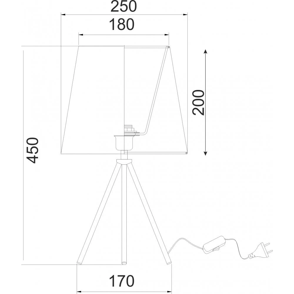 Φωτιστικό Επιτραπέζιο Μεταλλικό Με Υφασμάτινο Καπέλο Σε Δύο Χρώματα ACA