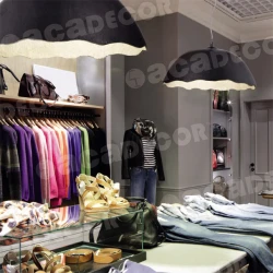 Κρεμαστό Φωτιστικό Από Πηλό Σε Μαύρο -Ασημί Handmade Ø450 1xE27 Aca