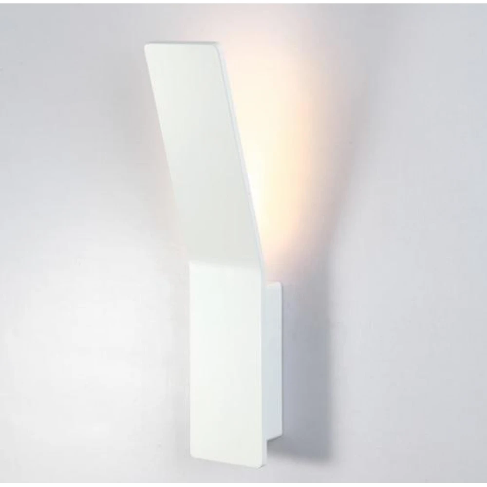 LED Επίτοιχο Φωτιστικό Από Αλουμίνιο 6W Σε Λευκό Χρώμα H:340 ACA