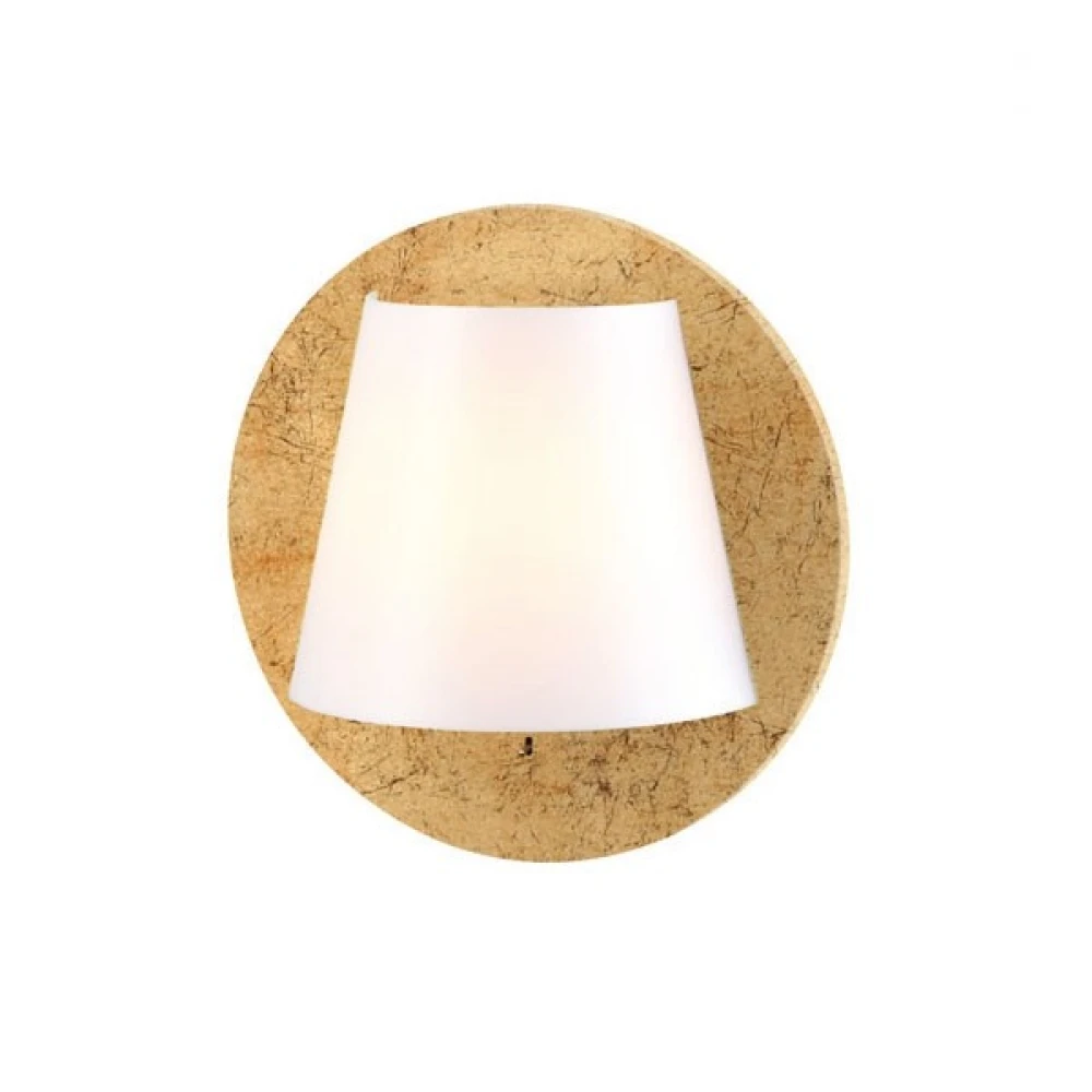 LED Επίτοιχο Φωτιστικό Από MDF Και Πλαστικό Σε Αντικέ Ορείχαλκο + Λευκό Χρώμα ACA
