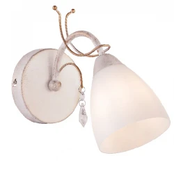 Απλίκα Λευκό Πατίνα Με Χρυσές Λεπτομέρειες & Κρύσταλλα 