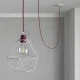 Ντουί Μεταλλικό Exclusive E27 Μωβ ΜΑΤ Με Δύο Ροδέλες, 100% Made in Italy Creative Cables