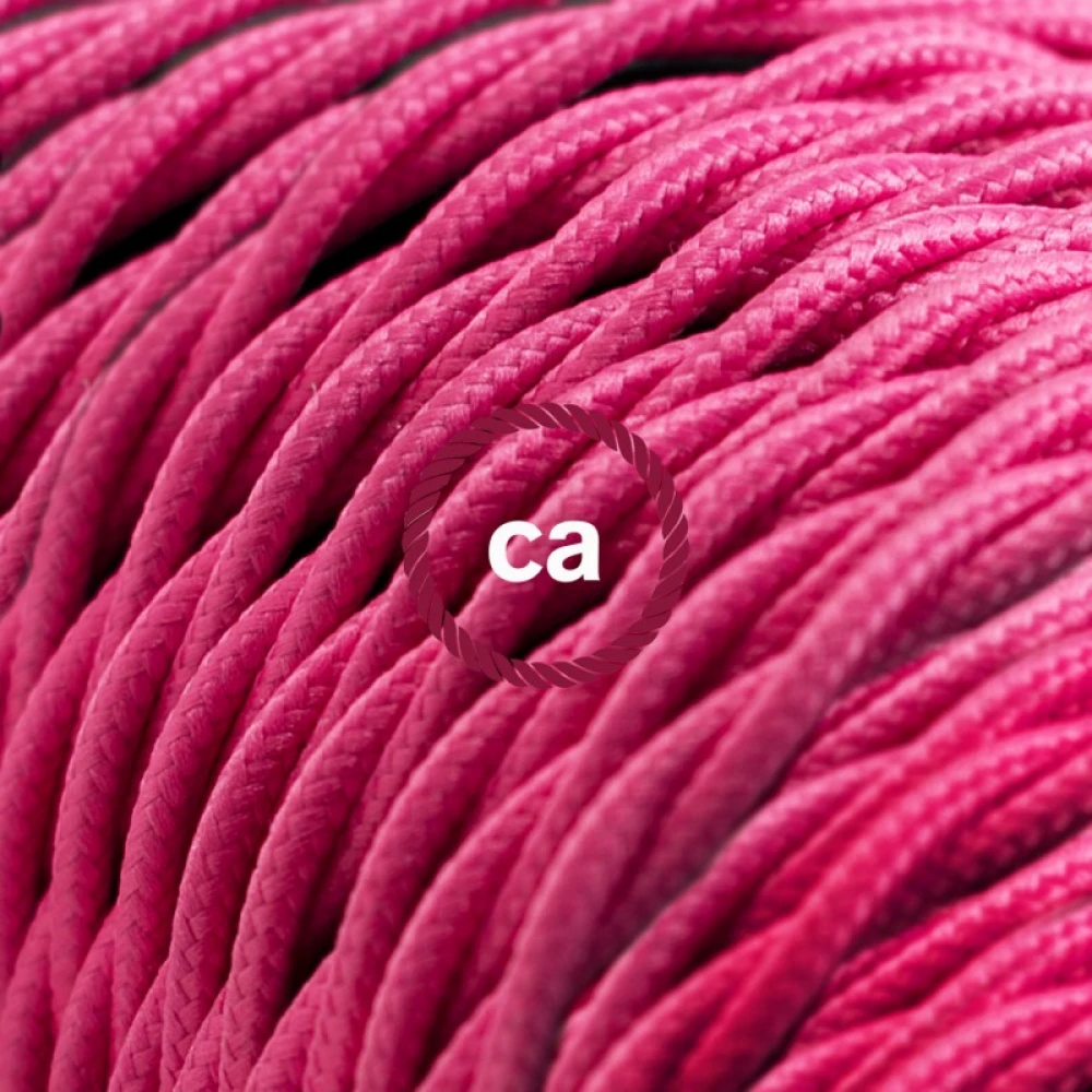 Στριφτό Υφασμάτινο Καλώδιο TM08 - Φούξια Creative Cables
