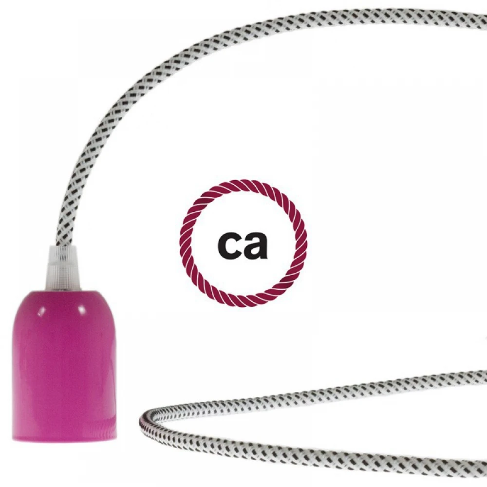Στρογγυλό Υφασμάτινο Καλώδιο με 3D εφέ Stracciatella RT14 Creative Cables
