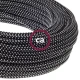 Στρογγυλό Υφασμάτινο καλώδιο με 3D εφέ Stars RT41 Creative Cables