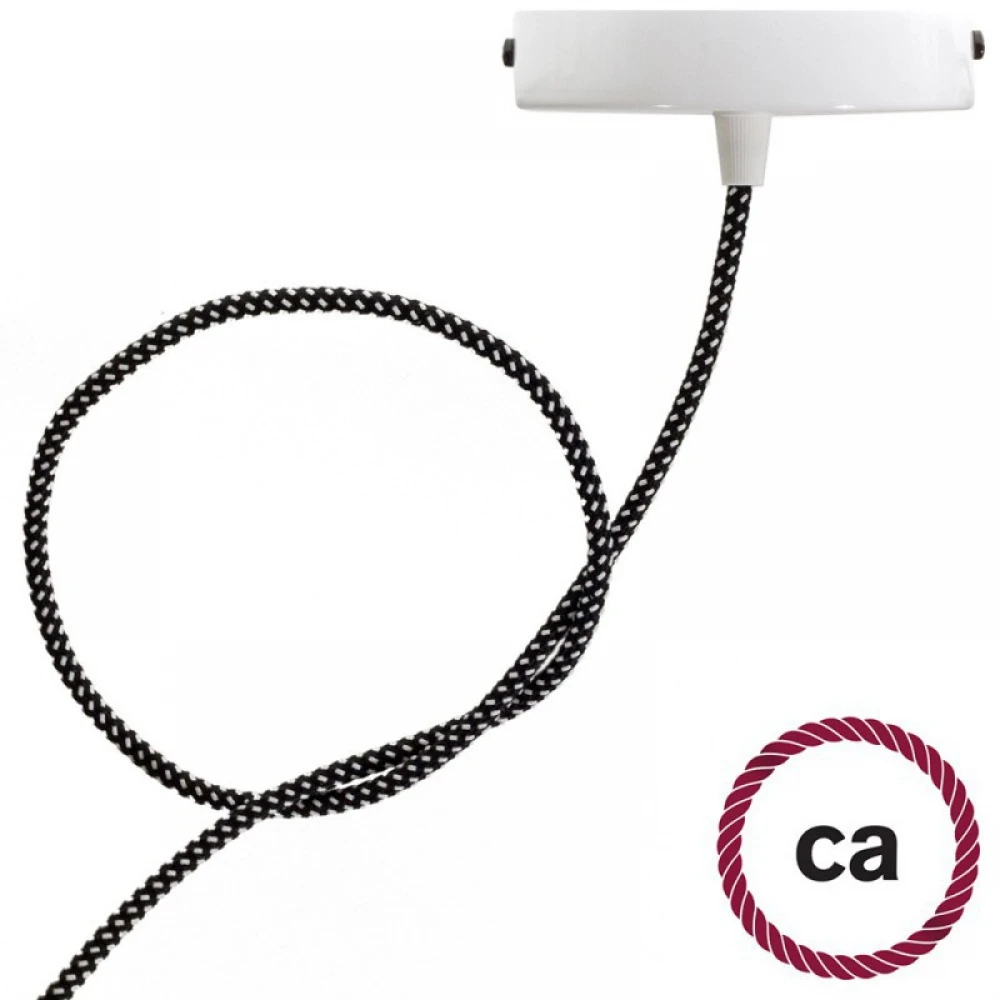Στρογγυλό Υφασμάτινο καλώδιο με 3D εφέ Stars RT41 Creative Cables