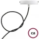 Στρογγυλό Υφασμάτινο καλώδιο με 3D εφέ Stars RT41 Creative Cables