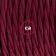 Στριφτό Υφασμάτινο Καλώδιο TM19 - Μπορντό Creative Cables